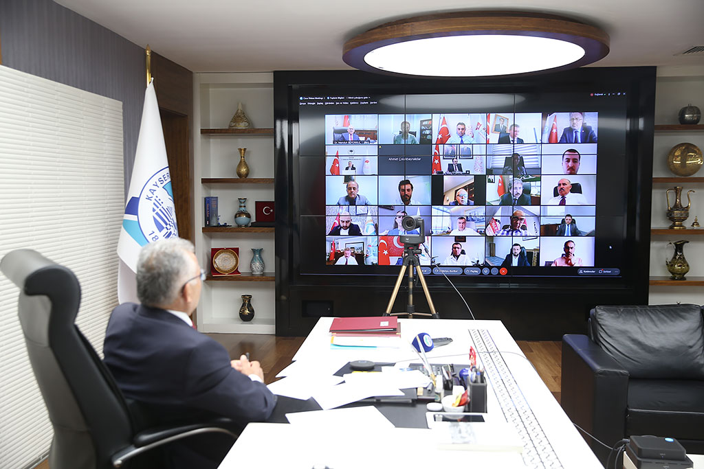 02.06.2021 - Başkan Memduh Büyükkılıç Kayseri Üniversitesi Danışma Kurulu Video Konferansına Katıldı