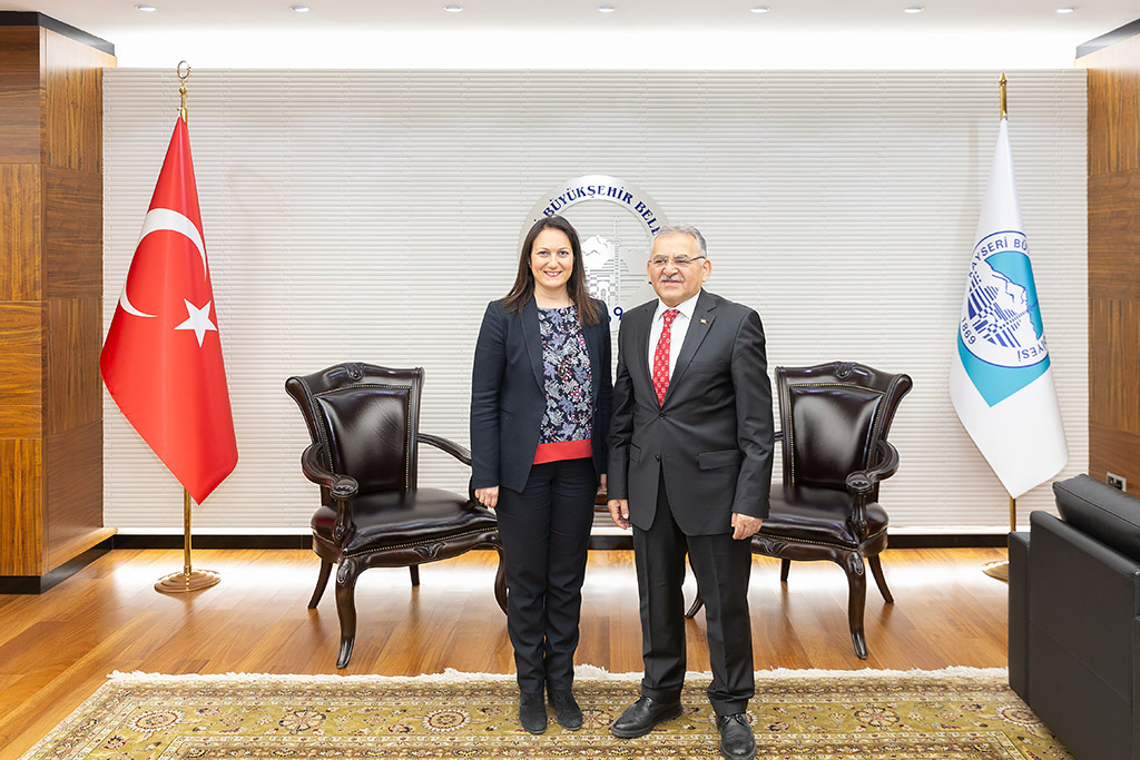 04.02.2020 - Avrupa Birliği AB Türkiye Delegasyonu Büyükelçi Yardımcısı Eleftheria Pertzinidou ve Heyeti Başkan Büyükkılıç'ı Ziyaret