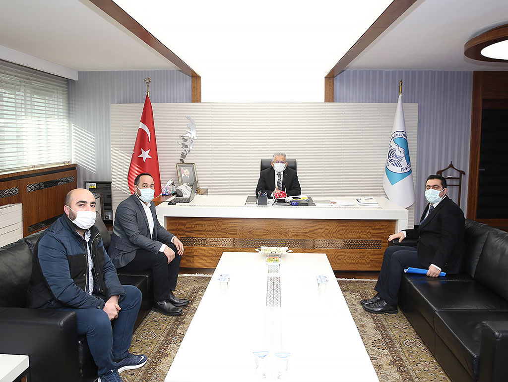 04.02.2021 - Kayseri Kırmızı Et Birliği Başkanı Ercan Aras Başkan Büyükkılıç Ziyaret Etti