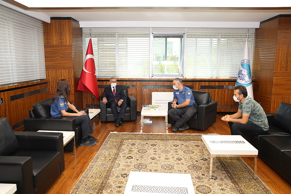 05.10.2020 - Polis Okulu Md. Em. Amiri Esra Şimşek ile Polis Okulu Md. Trd. Hakan Cengiz'den Ziyaret