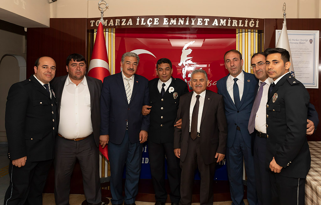 10.04.2019 - Başkan Büyükkılıç, Tomarza İlçe Emniyet Müdürü Komser Yardımcısı İsmail Özdal'ı Ziyaret Etti