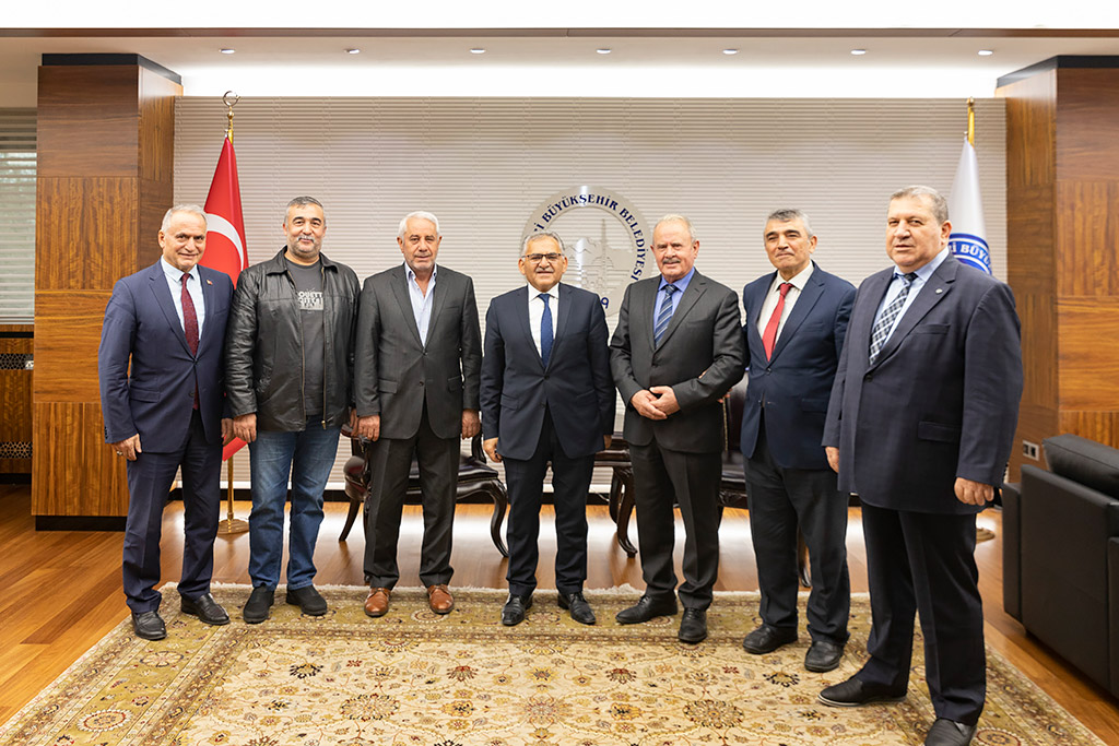 15.04.2019 - Kaysiad Başkanı İbrahim Yılmaz ve Yönetim Kurulu Üyeleri, Başkan Büyükkılıç'a Hayırlı Olsun Ziyaretinde Bulundu