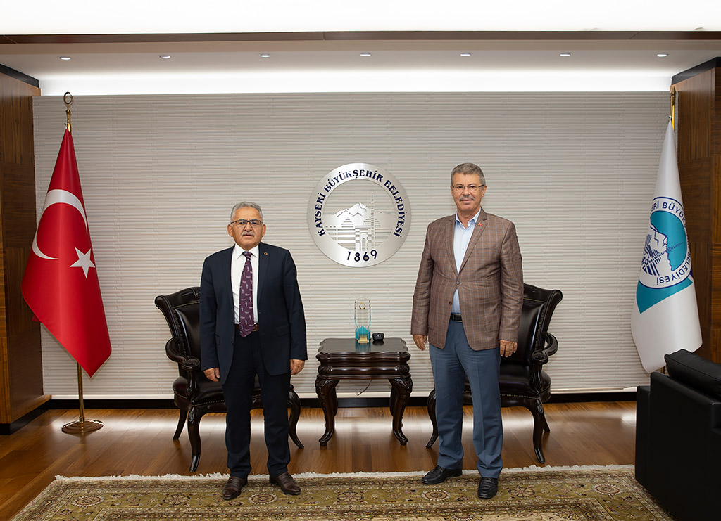 15.10.2020 - Şeker Fabrikası Yönetim Kurulu Başkanı Hüseyi Akay'dan Başkan Memduh Büyükkılıç'a Ziyaret