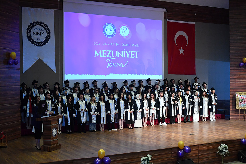 18.06.2025 nuh naci yazgan üniversitesi diş hekimliği fakültesi ilk mezuniyet töreni