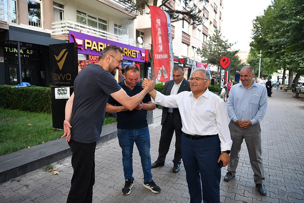 18.07.2024 - Başkan Büyükkılıç Tuna Sivas Caddesi Cumhuriyet Meydanı İstikameti Gezi
