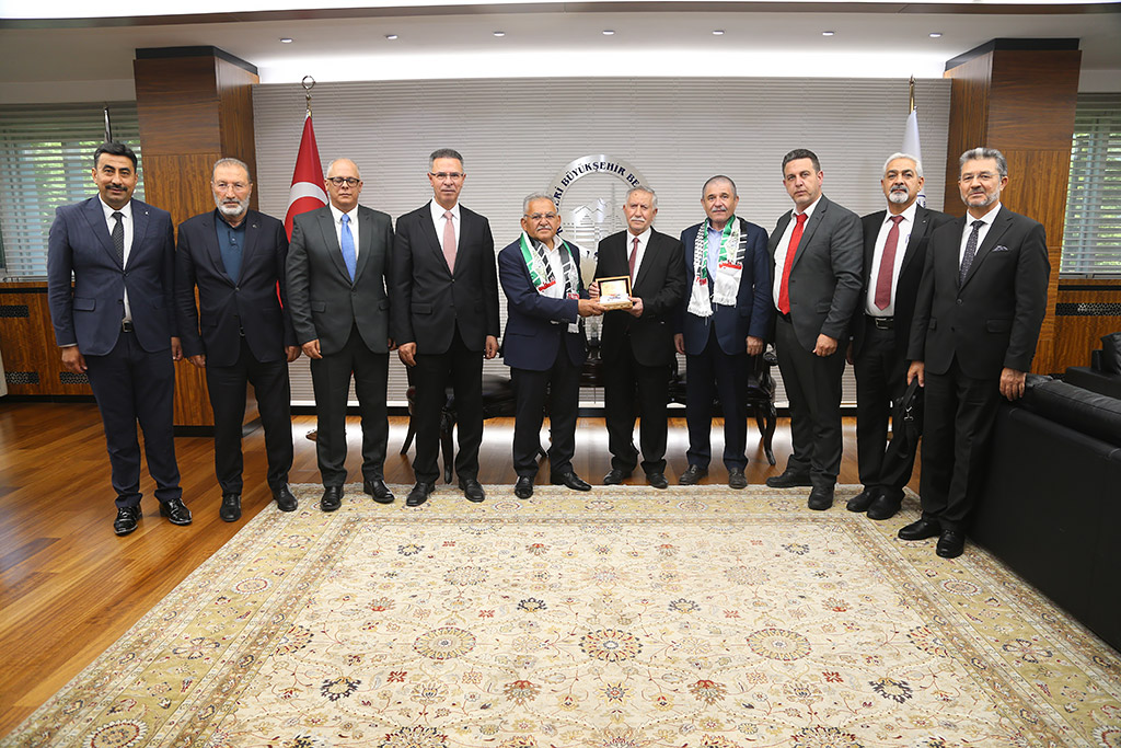 19.07.2023 - Filistin Türkiye Büyükelçisi Faed Mustafa ve heyeti Başkan Büyükkılıçı Ziyaret