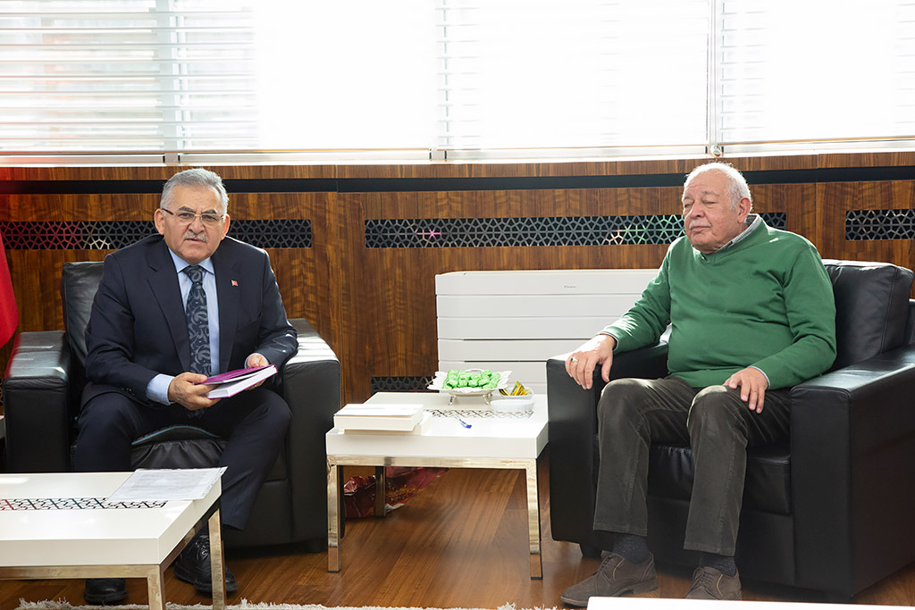 20.01.2020 - Başkan Büyükkılıç, Yazar Halit Erkiletlioğlu ve Asaf Mehmetbeyoğlu'nu Kabul Etti