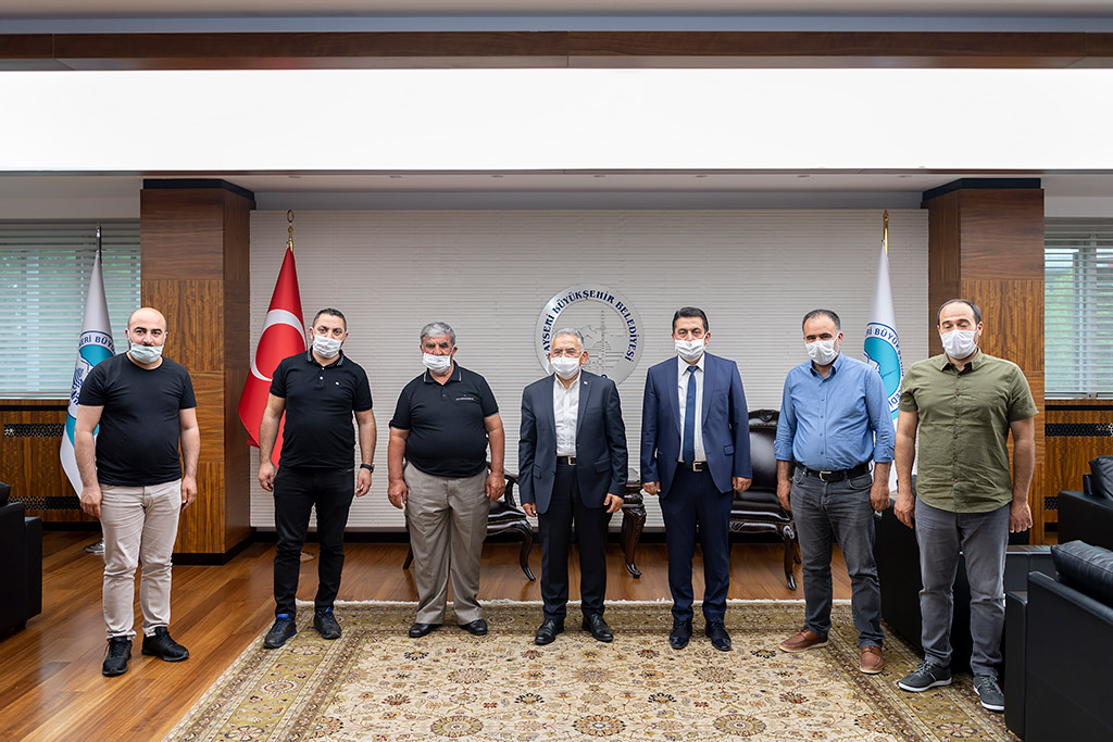 22.06.2020 - Ercan Aras Kırmızı Et Üreticileri Birliği Yönetiminden Başkan Memduh Büyükkılıç'a Ziyaret