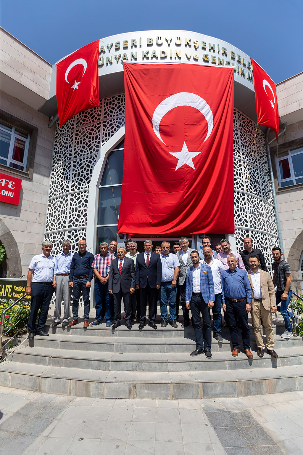 24.07.2019 - Başkan MemduhBüyükkılıç, Bünyan Belediye Başkanı Özkan Altun'u Ziyaret Etti