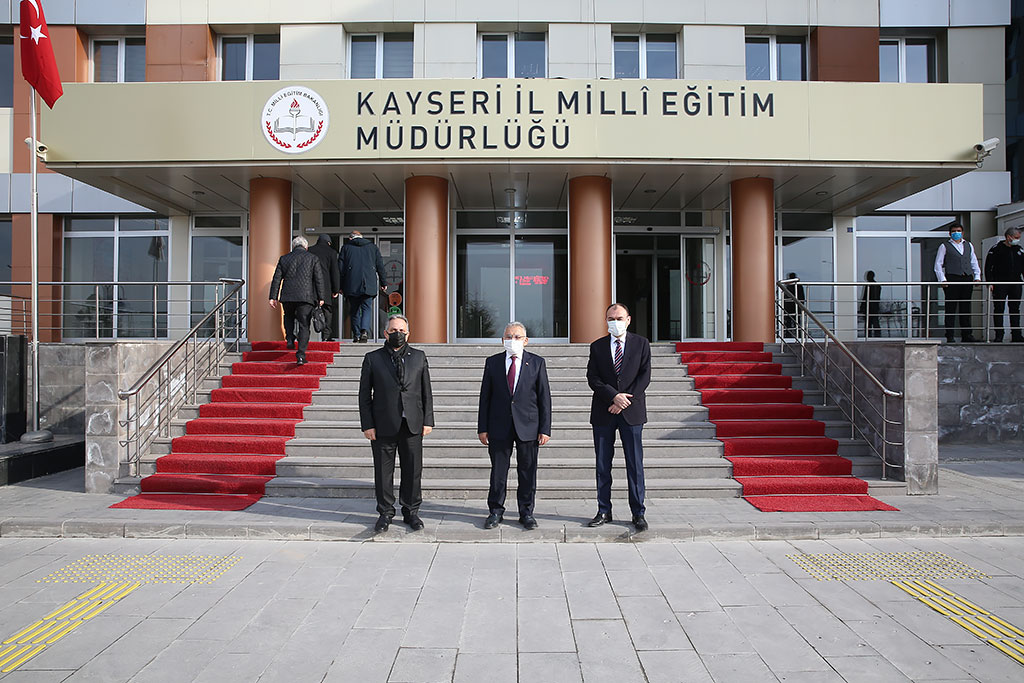 25.01.2021 - Başkan Memduh Büyükkılıç, İl Milli Eğitim Müdürü Bilal Yılmaz Çandıroğlu'nu Ziyaret Etti