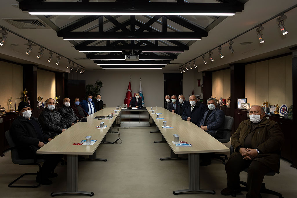 25.01.2021 - Muhtarlardan Başkan Memduh Büyükkılıç'a Erkilet Yolu İçin Teşekkür Ziyareti